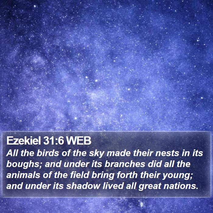 Ezekiel 31:6 WEB Bible Study