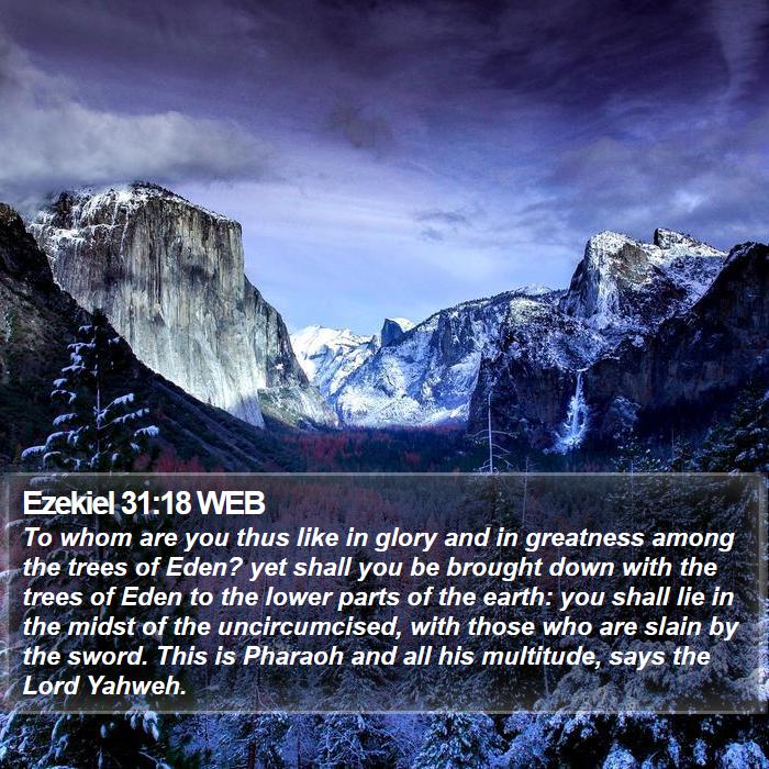 Ezekiel 31:18 WEB Bible Study