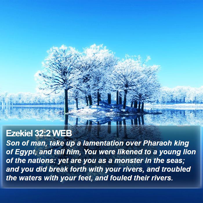 Ezekiel 32:2 WEB Bible Study