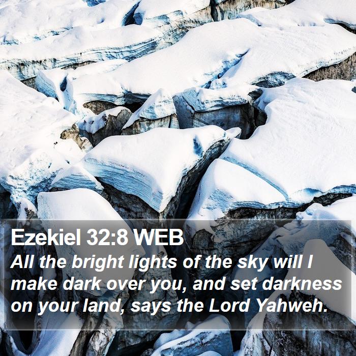 Ezekiel 32:8 WEB Bible Study