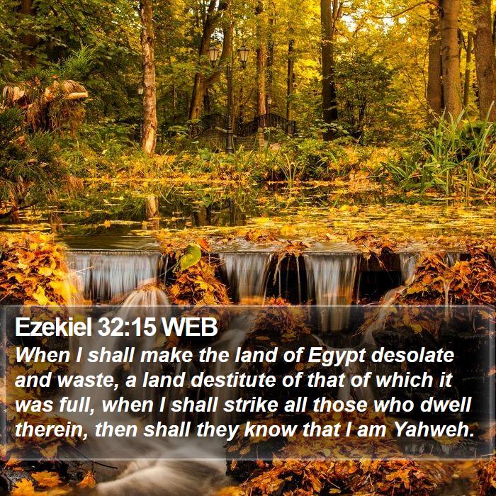 Ezekiel 32:15 WEB Bible Study