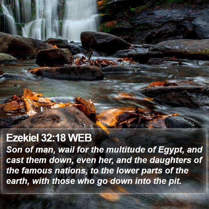 Ezekiel 32:18 WEB Bible Study