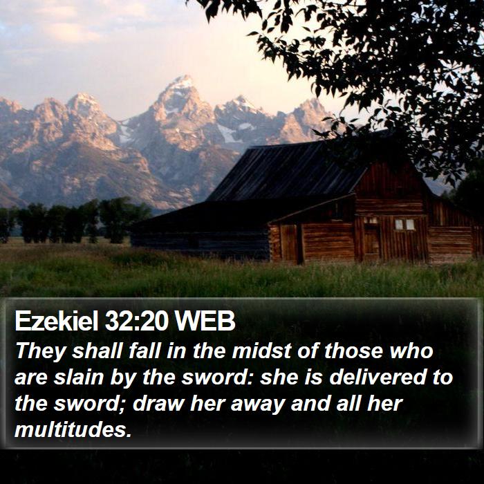 Ezekiel 32:20 WEB Bible Study