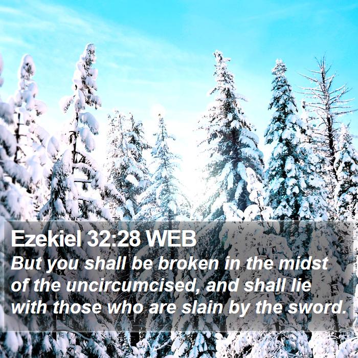 Ezekiel 32:28 WEB Bible Study