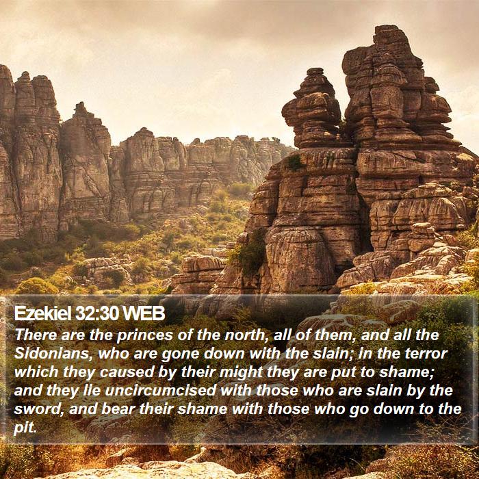 Ezekiel 32:30 WEB Bible Study