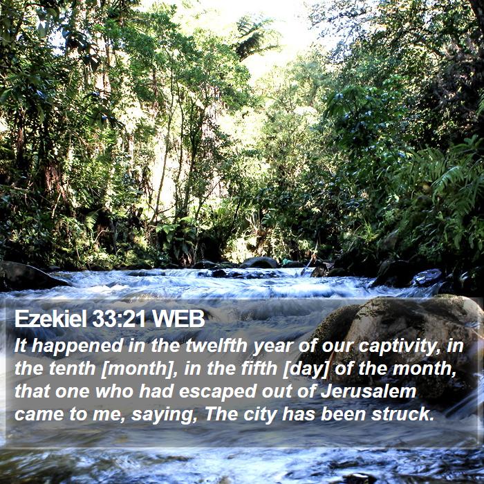 Ezekiel 33:21 WEB Bible Study