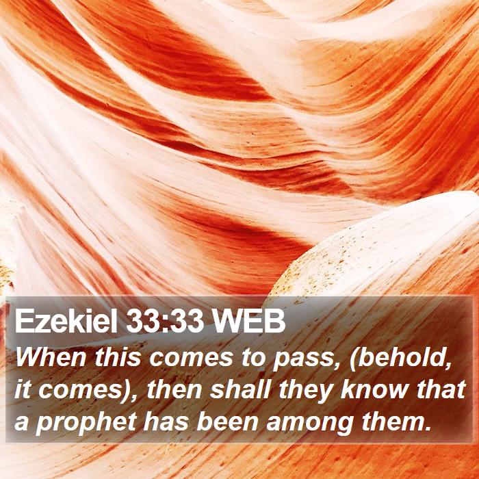 Ezekiel 33:33 WEB Bible Study