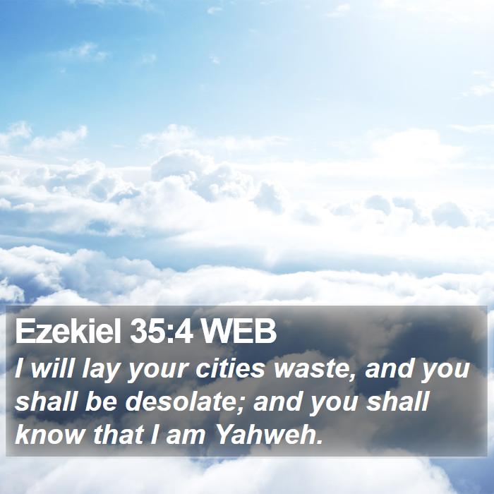 Ezekiel 35:4 WEB Bible Study