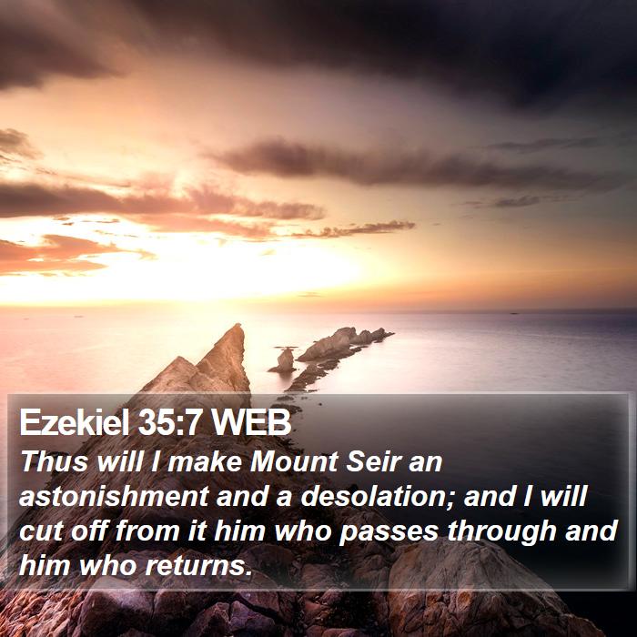 Ezekiel 35:7 WEB Bible Study