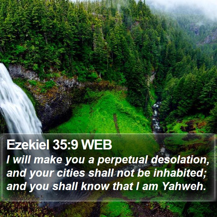 Ezekiel 35:9 WEB Bible Study