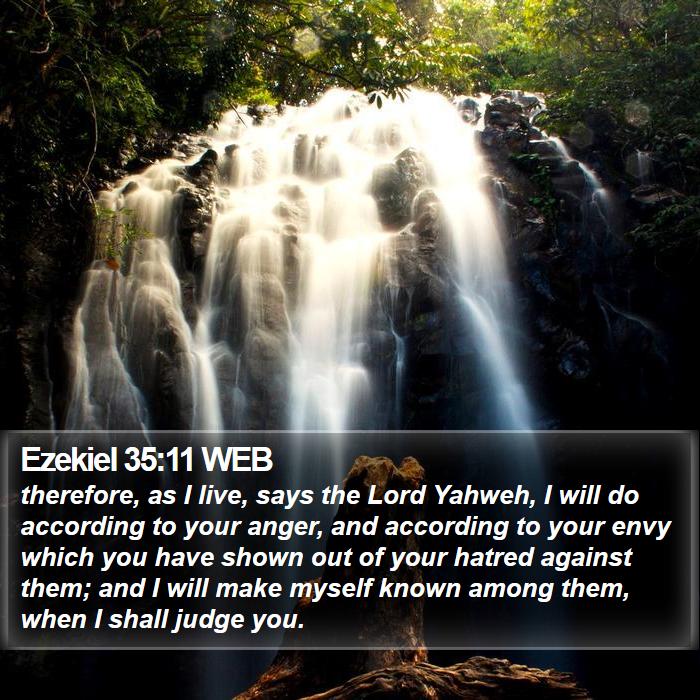 Ezekiel 35:11 WEB Bible Study