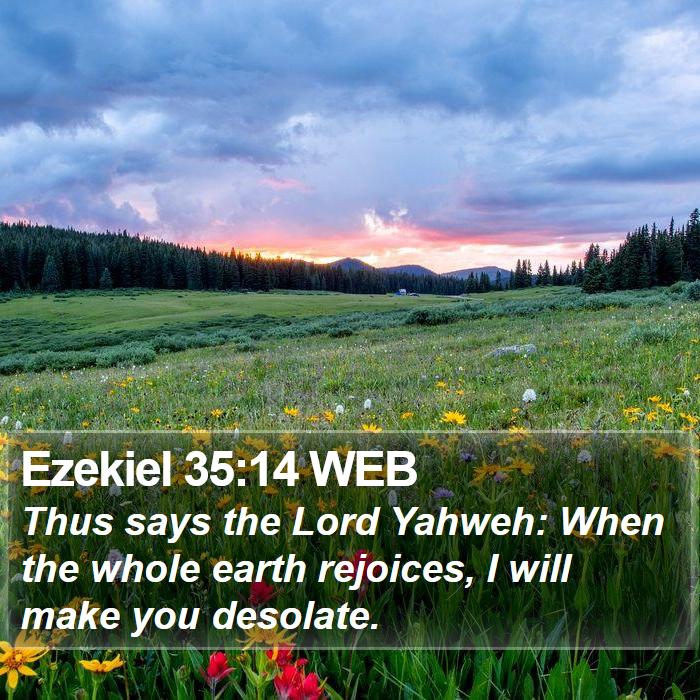 Ezekiel 35:14 WEB Bible Study