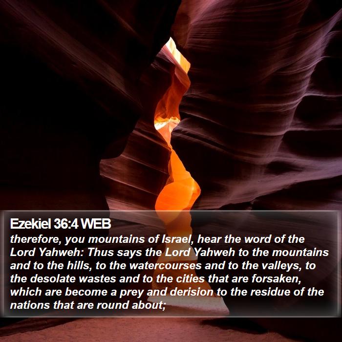 Ezekiel 36:4 WEB Bible Study