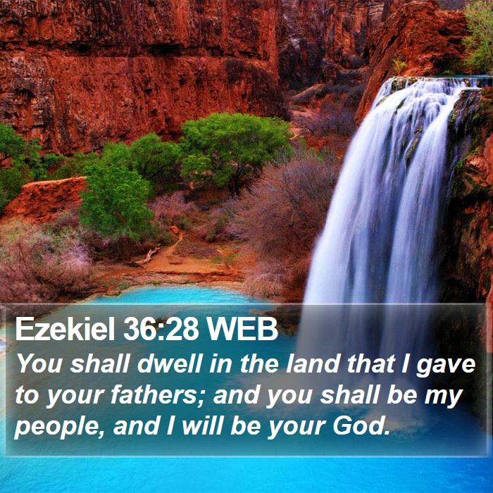 Ezekiel 36:28 WEB Bible Study