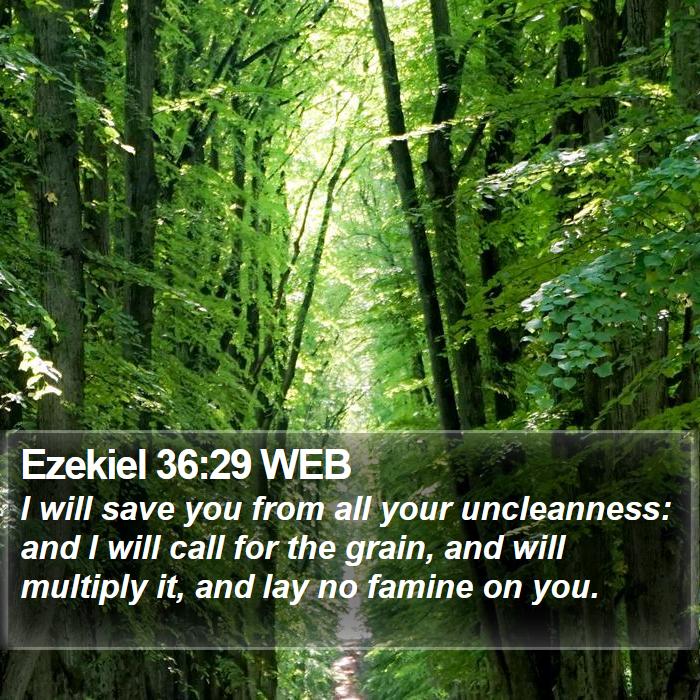 Ezekiel 36:29 WEB Bible Study