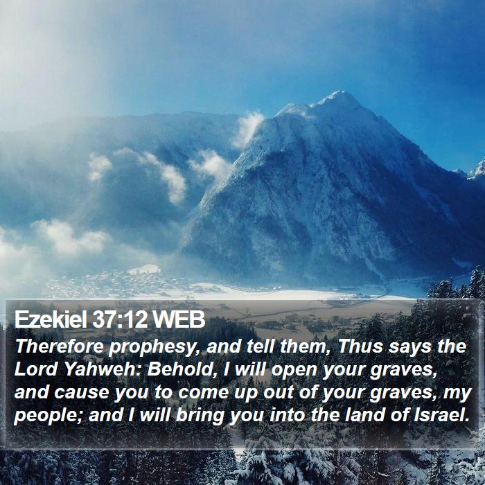 Ezekiel 37:12 WEB Bible Study