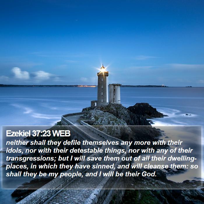 Ezekiel 37:23 WEB Bible Study