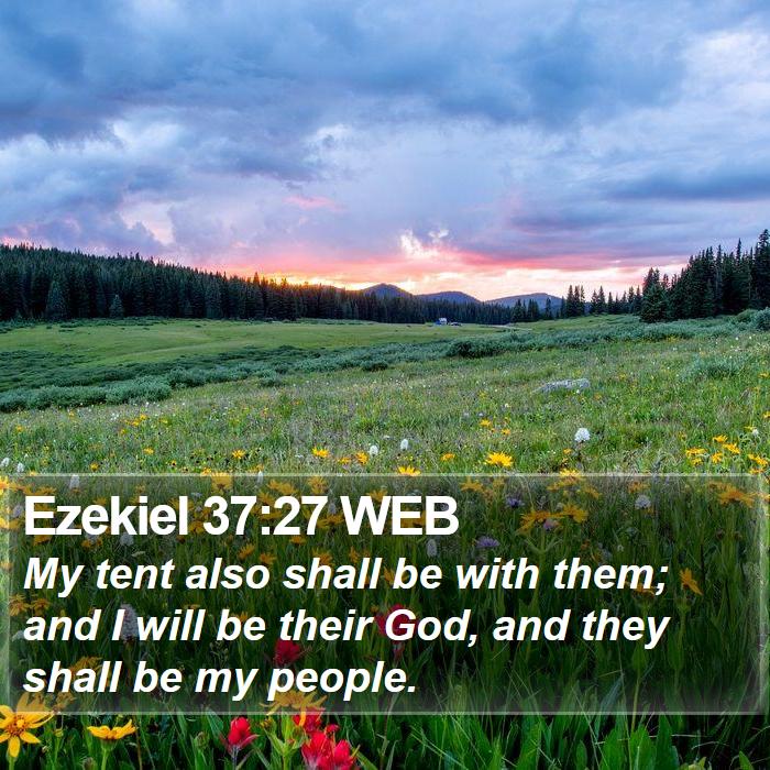 Ezekiel 37:27 WEB Bible Study