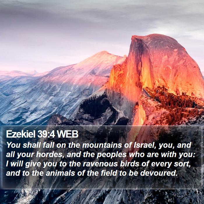 Ezekiel 39:4 WEB Bible Study