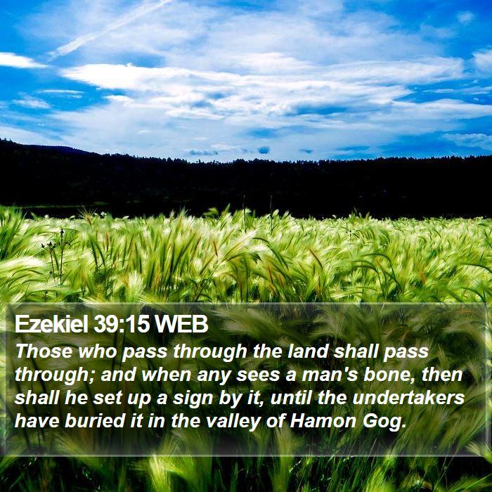 Ezekiel 39:15 WEB Bible Study