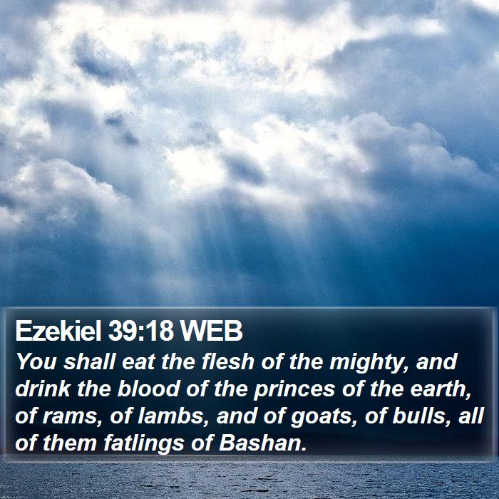 Ezekiel 39:18 WEB Bible Study