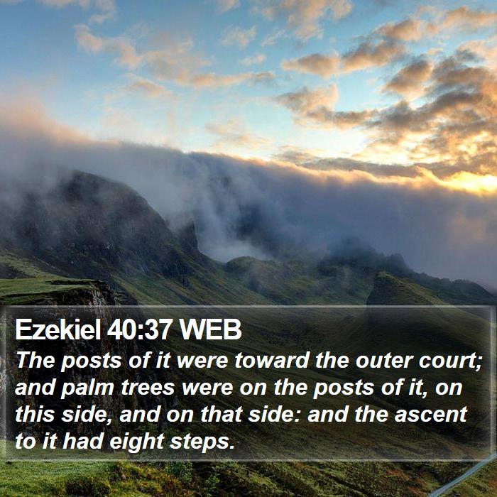 Ezekiel 40:37 WEB Bible Study