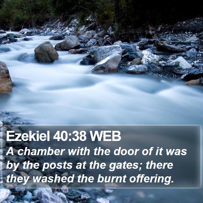 Ezekiel 40:38 WEB Bible Study