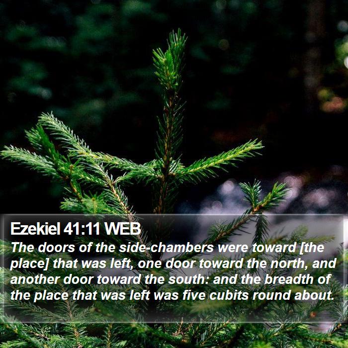 Ezekiel 41:11 WEB Bible Study