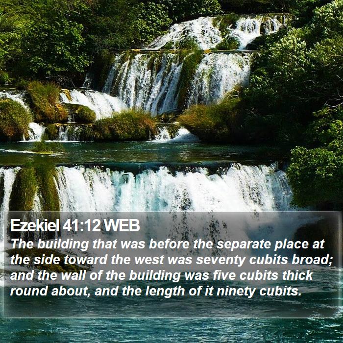 Ezekiel 41:12 WEB Bible Study