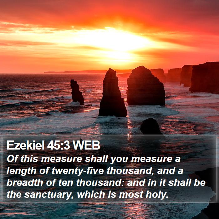 Ezekiel 45:3 WEB Bible Study