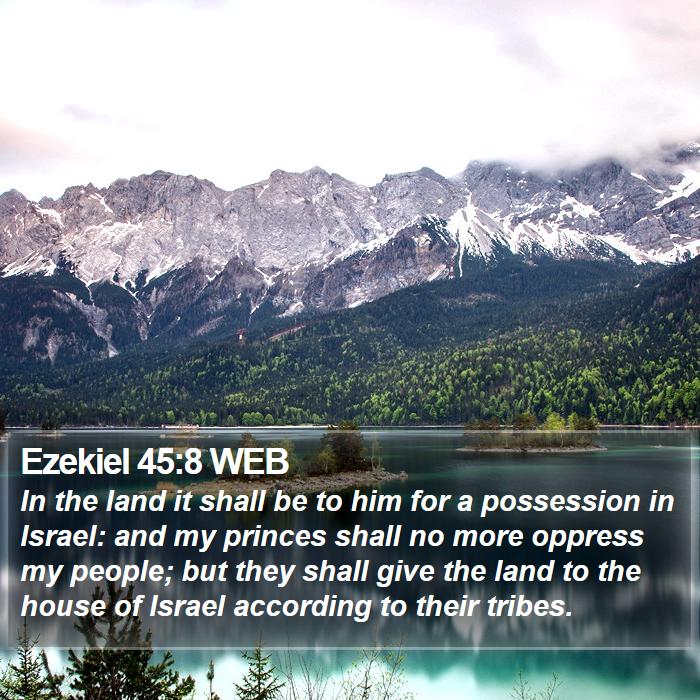 Ezekiel 45:8 WEB Bible Study