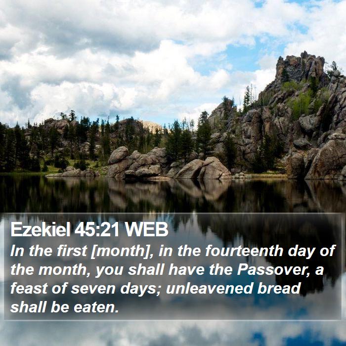 Ezekiel 45:21 WEB Bible Study