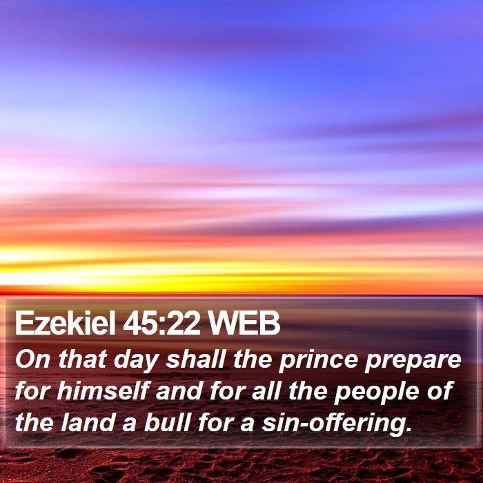 Ezekiel 45:22 WEB Bible Study