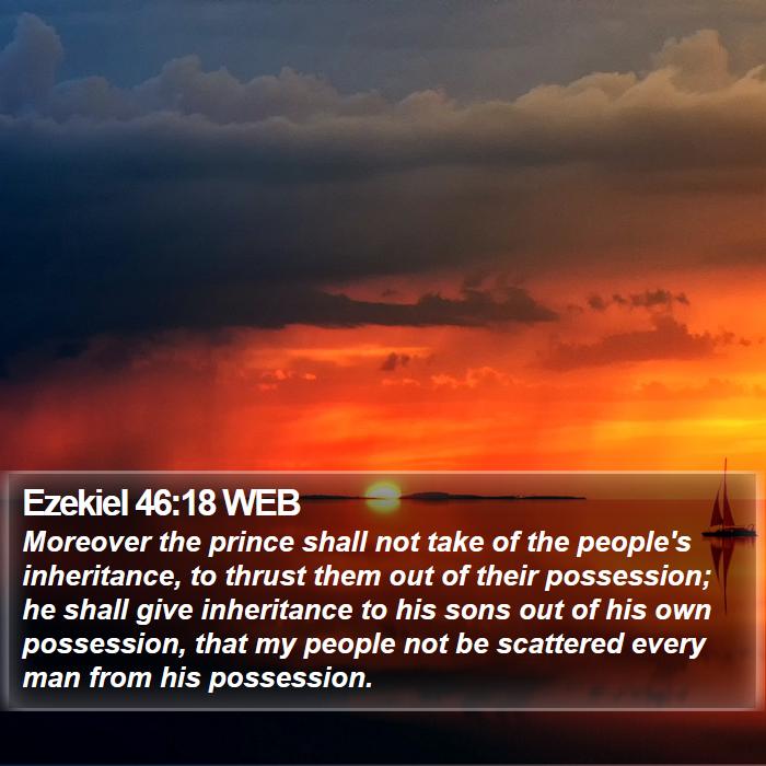 Ezekiel 46:18 WEB Bible Study