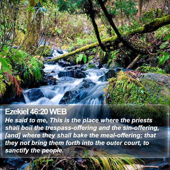 Ezekiel 46:20 WEB Bible Study