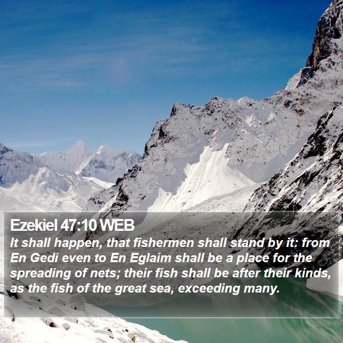 Ezekiel 47:10 WEB Bible Study