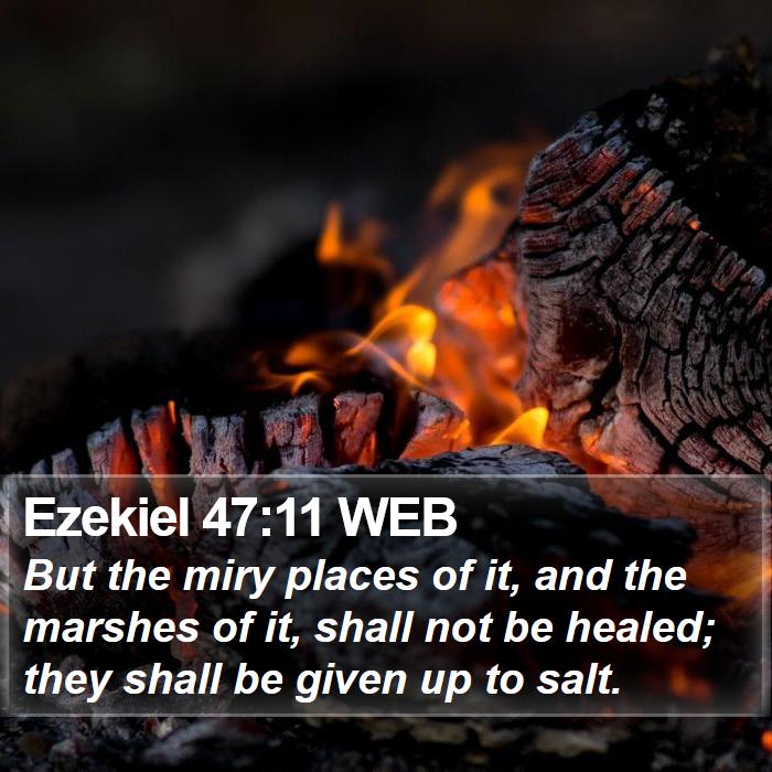 Ezekiel 47:11 WEB Bible Study