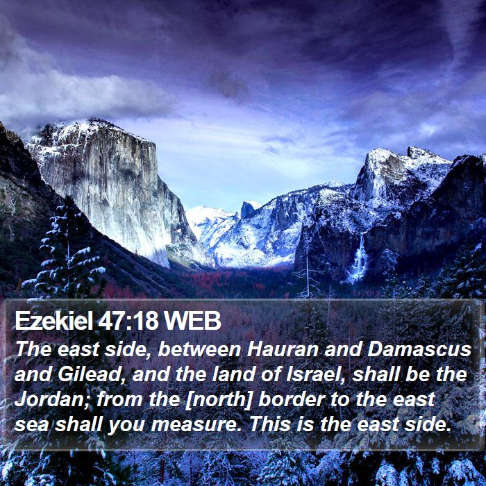 Ezekiel 47:18 WEB Bible Study