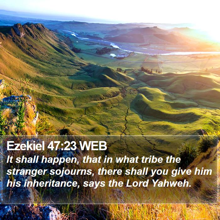 Ezekiel 47:23 WEB Bible Study