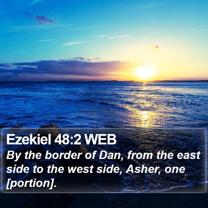 Ezekiel 48:2 WEB Bible Study