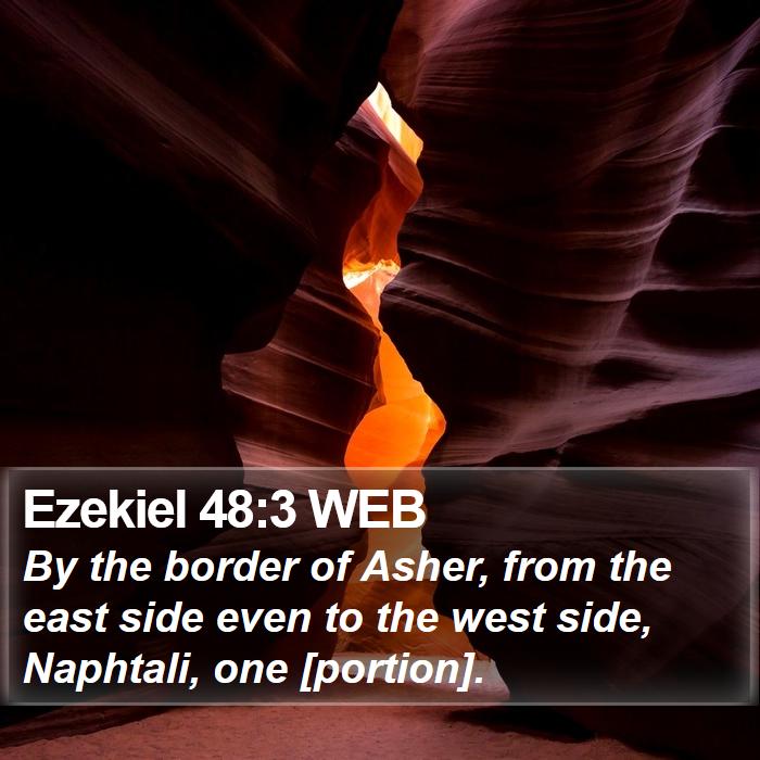 Ezekiel 48:3 WEB Bible Study