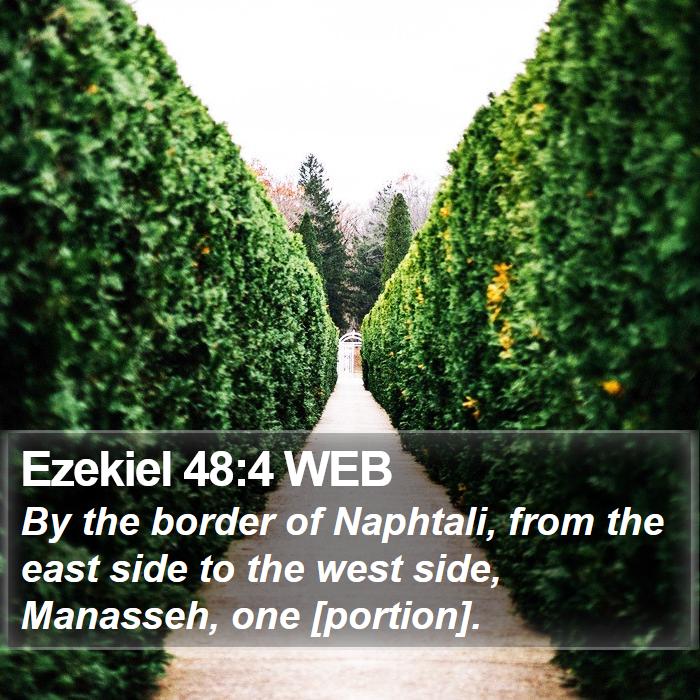 Ezekiel 48:4 WEB Bible Study