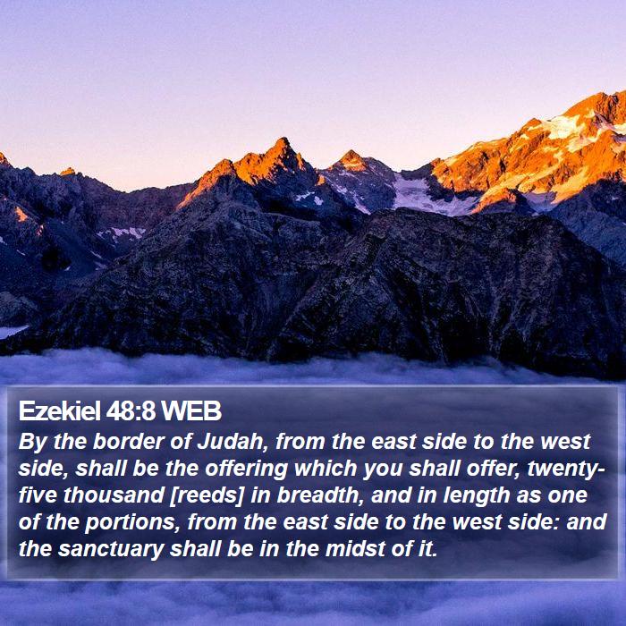 Ezekiel 48:8 WEB Bible Study