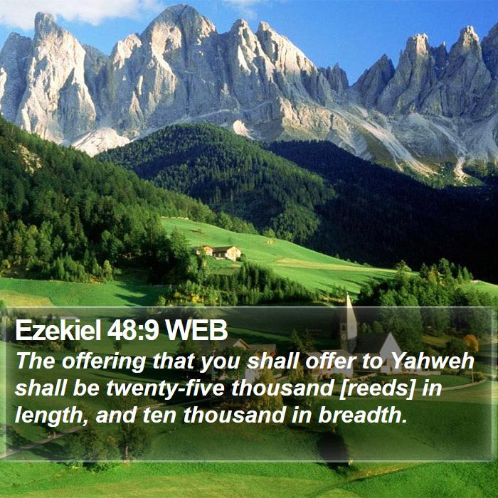 Ezekiel 48:9 WEB Bible Study