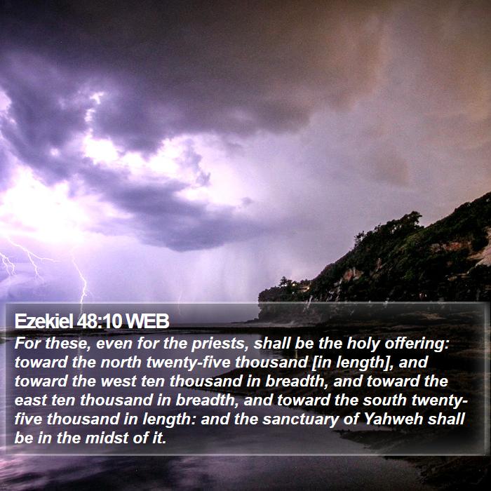 Ezekiel 48:10 WEB Bible Study