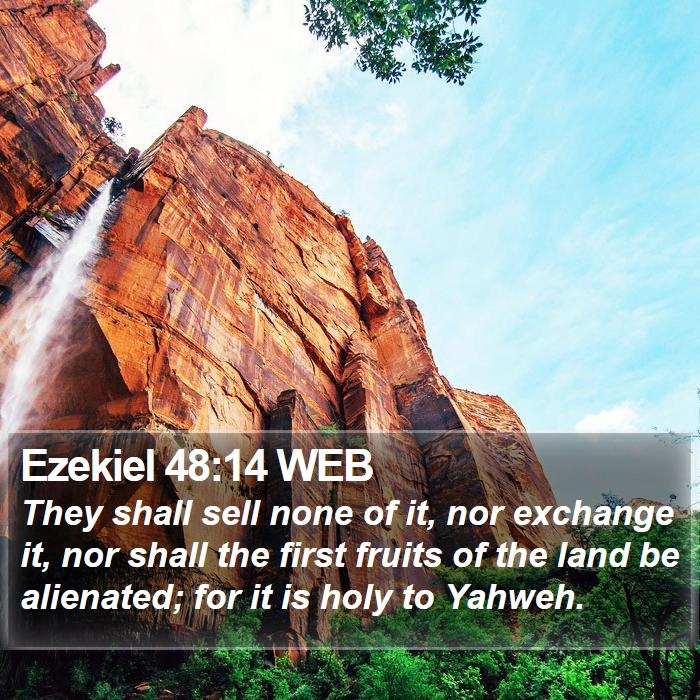 Ezekiel 48:14 WEB Bible Study