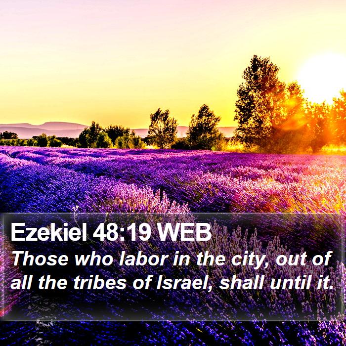 Ezekiel 48:19 WEB Bible Study