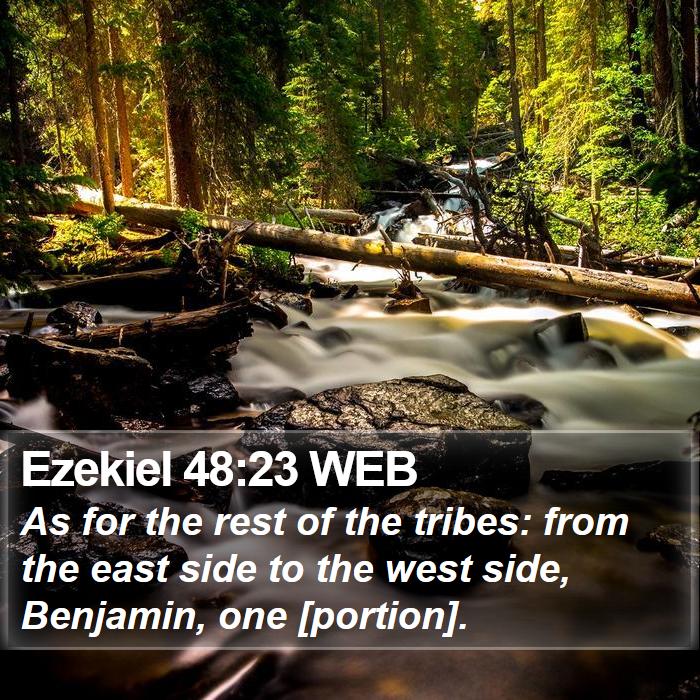 Ezekiel 48:23 WEB Bible Study