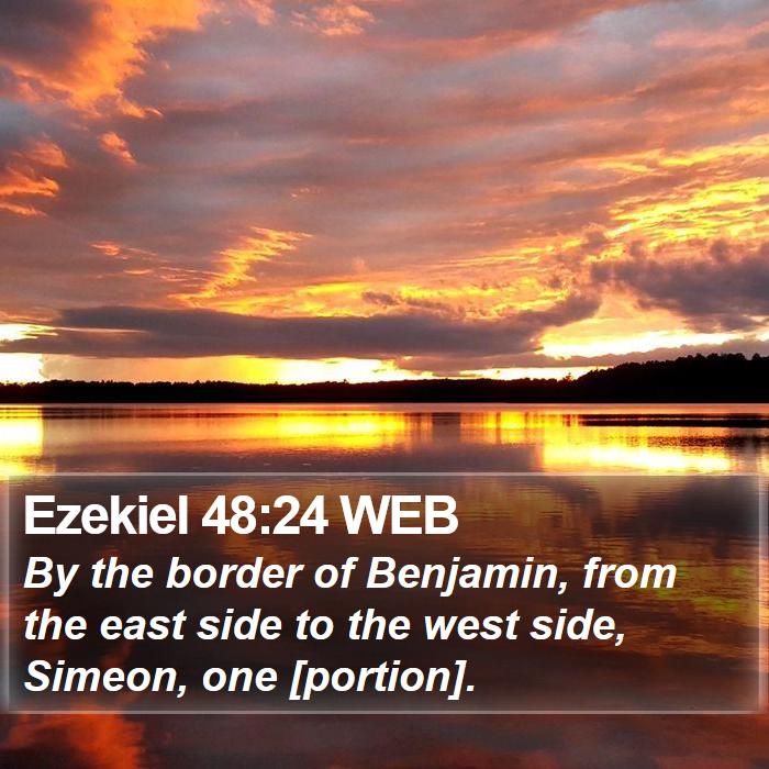 Ezekiel 48:24 WEB Bible Study