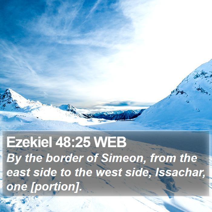 Ezekiel 48:25 WEB Bible Study